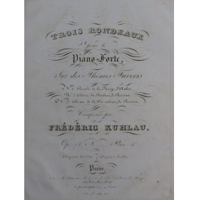 KUHLAU Frédéric Rondo Thème du Barbier de Rossini op 73 Piano ca1827