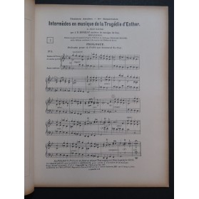 MOREAU Jean-Baptiste Esther Chant Piano 1920
