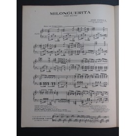 PADILLA José Milonguerita Tango Piano 1920