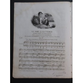 PANSERON Auguste Le Vœu à la Vierge Chant Piano ca1830