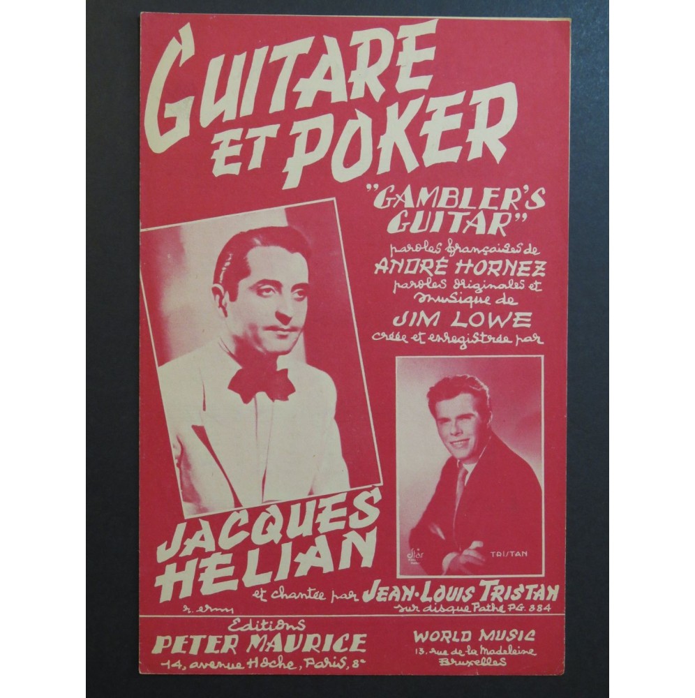 Guitare et Poker Jacques Hélian Jim Lowe 1953