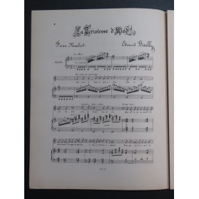 BAILLY Edmond La Tristesse d'Ulad Bergson MacGrégor Chant Piano 1898