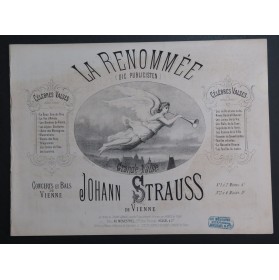 STRAUSS Johann La Renommée Piano ca1874