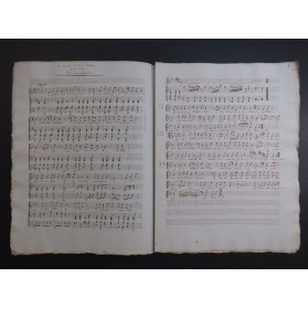 BRUGUIÈRE BERTON MALIBRAN ROMAGNESI ANDRADE Manuscrit Chant Piano ca1840