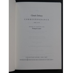 DEBUSSY Claude Correspondance 1884-1918 1993