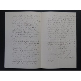 NADAUD Gustave Lettre Autographe Signée 1866