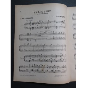 DE BROGOTA Ary Veloutine Valse Brillante Piano ca1896