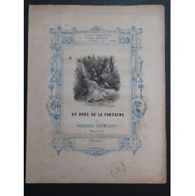SCHUBERT Franz Au Bord de la Fontaine Chant Piano ca1840