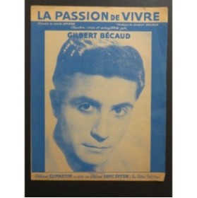 La Passion de Vivre Gilbert Bécaud Chant Piano 1957