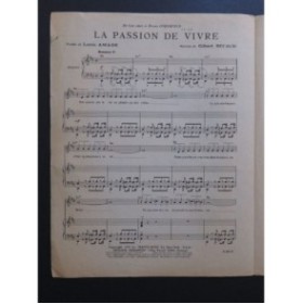 La Passion de Vivre Gilbert Bécaud Chant Piano 1957