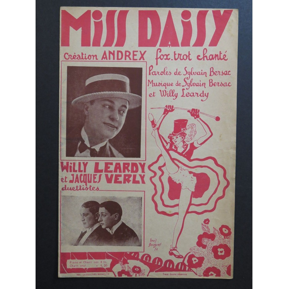 Miss Daisy Fox Trot Sylvain Bersac Chant 1931