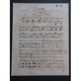 DONIZETTI G. Mélodie de Lucrèce Borgia Chant Piano ca1840