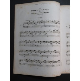 MENDELSSOHN Recueil No 4 Romances op 53 Piano 4 mains ca1845