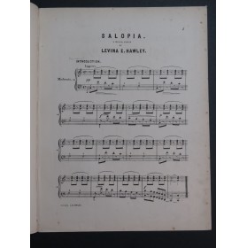 HAWLEY Lavinia E. Salopia Piano XIXe siècle