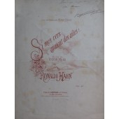 HAHN Reynaldo Si mes vers...