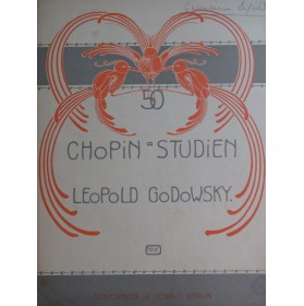 GODOWSKY Leopold Etude d'après Chopin op 10 No 7 Piano 1903