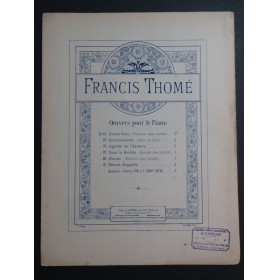 THOMÉ Francis Sous la Feuillée Piano 4 mains