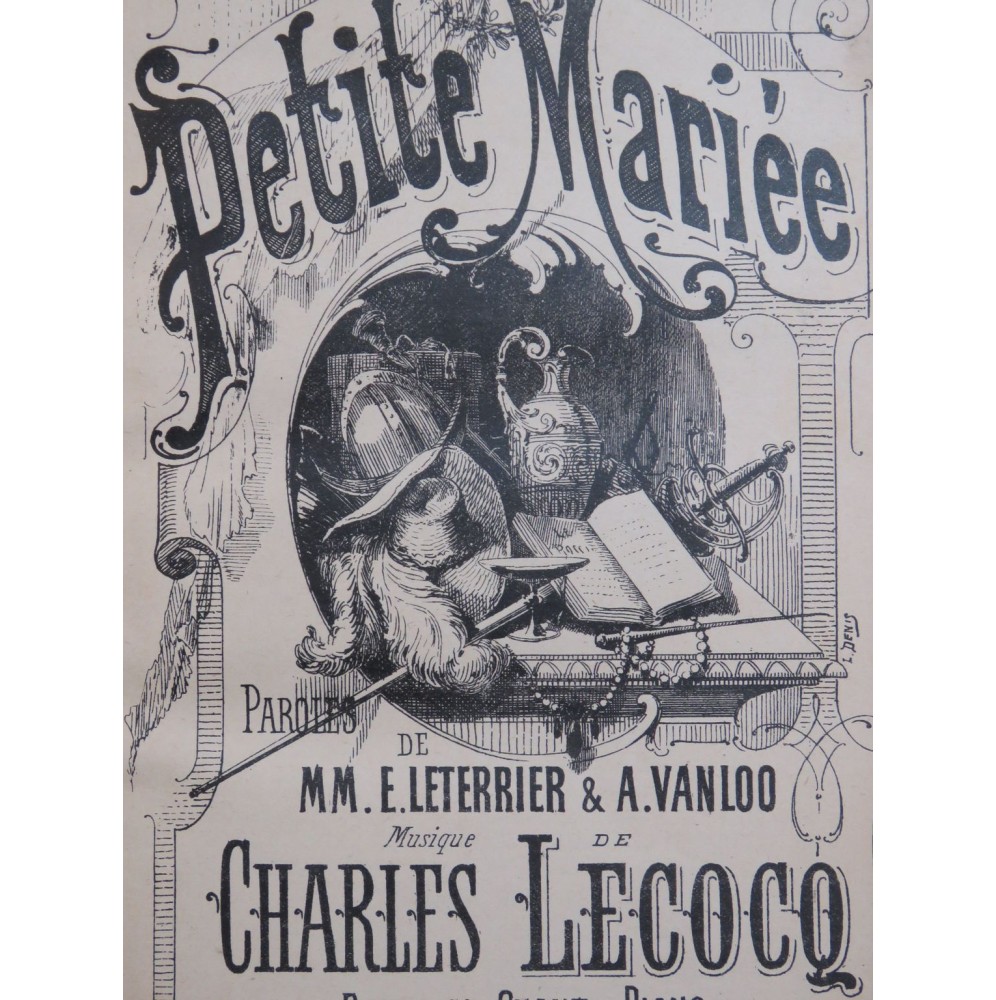 LECOCQ Charles La Petite Mariée Opéra Chant Piano XIXe