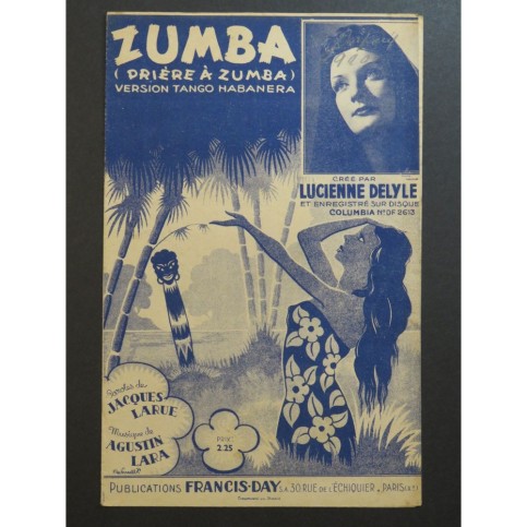 Zumba Tango Habanera Agustin Lara Chant 1939