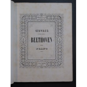 BEETHOVEN Variations Fantaisies Bagatelles Rondos Piano ca1830