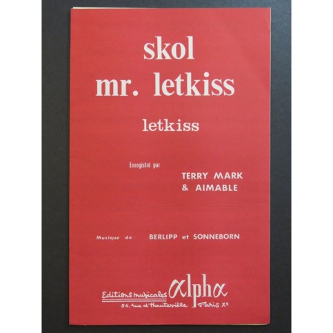 Skol Mr Letkiss et Letkiss in the Morning Terry Mark Aimable 1965