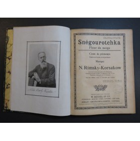 RIMSKY-KORSAKOW N. Snégourotchka Fleur de Neige Opéra Piano Chant 1908