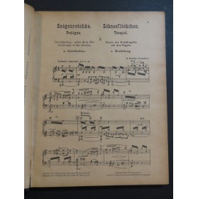 RIMSKY-KORSAKOW N. Snégourotchka Fleur de Neige Opéra Piano Chant 1908
