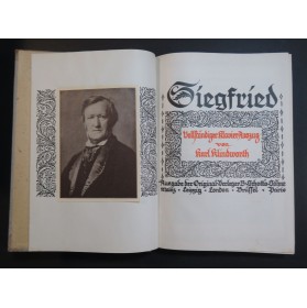 WAGNER Richard Siegfried Opéra Chant Piano 1908