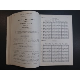 LAVIGNAC Albert Cours Complet Théorique et Pratique de Dictée Musicale 1882