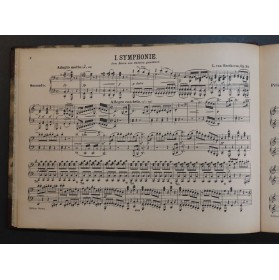 BEETHOVEN Symphonies Symphonien 1 à 9 pour Piano 4 mains
