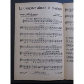 Le Gangster Aimait la Musique Raymond Legrand Chant 1943