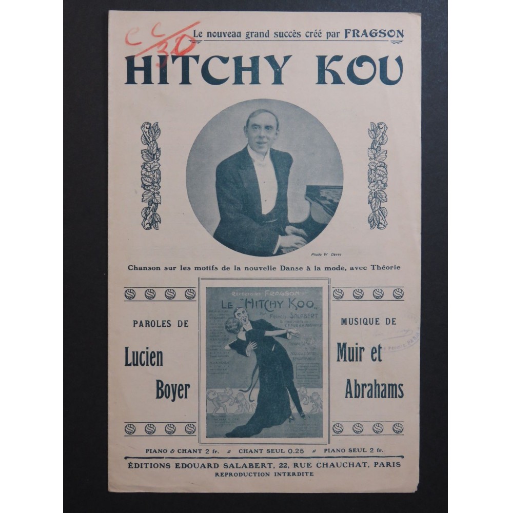 Hitchy Kou Fragson Chant 1912