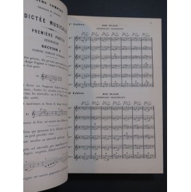 LAVIGNAC Albert Cours Complet de Dictée Musicale 1882