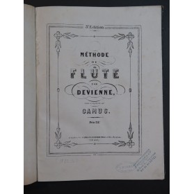DEVIENNE François Méthode pour la Flûte ca1850