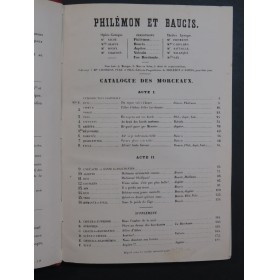 GOUNOD Charles Philémon et Baucis Opéra Piano Chant ca1890
