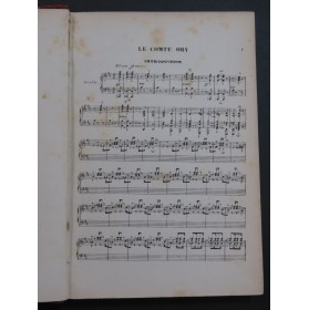 ROSSINI G. Le Comte Ory Opéra Chant Piano ca1870