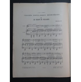 MILHAUD Darius Le Chant du Veilleur Chant Piano 1925