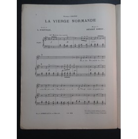 DIHAU Désiré La Vierge Normande Chant Piano ca1905
