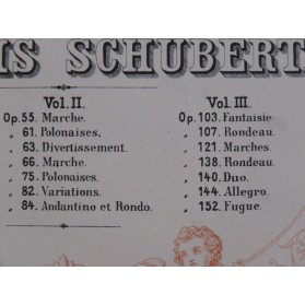 SCHUBERT Franz Compositions Originales Piano 4 mains