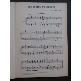 OFFENBACH Jacques Les Contes d'Hoffmann Opéra Italien Allemand Piano Chant XIXe