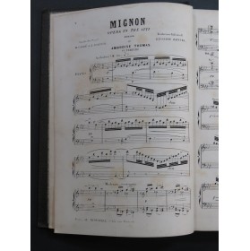 THOMAS Ambroise Mignon Opéra français italien Chant Piano 1868