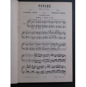 THOMAS Ambroise Psyché Opéra Piano Chant ca1880