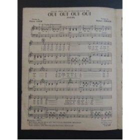 Oui Oui Oui Oui Sacha Distel Verchuren Chant Piano 1959
