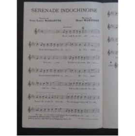 Sérénade Indochinoise Henri Martinet Chant 1944