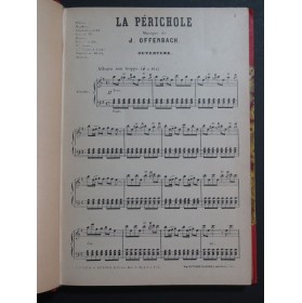 OFFENBACH Jacques La Périchole Opéra Piano Chant ca1890