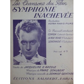 SCHUBERT Franz Symphonie Inachevée Chansons Chant Piano 1935