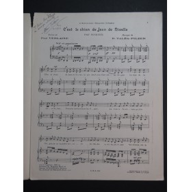 TALBA-PILZER R. C'est le Chien de Jean de Nivelle Dédicace Chant Piano 1931