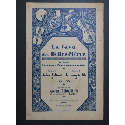 La Java des Belles-Mères G. Courquin Chant Piano 1931
