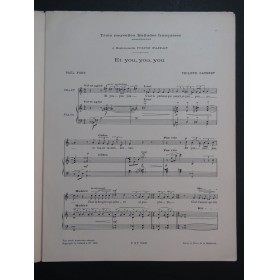 GAUBERT Philippe Trois Nouvelles Ballades de Paul Fort Chant Piano 1928