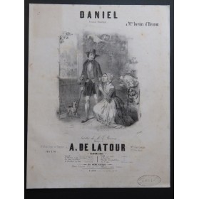 DE LATOUR Aristide Daniel Chant Piano 1845